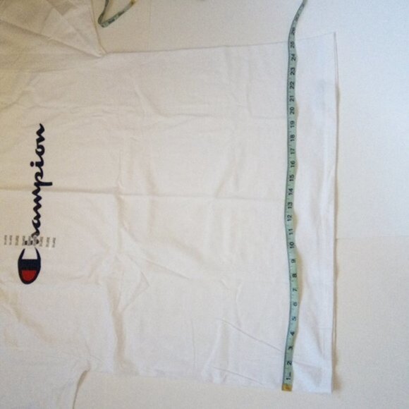 New Champion White Short Sleeve Classic Jersey Screen Print T-Shirt Men US XXL - Picture 10 of 12